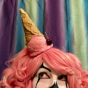 Upside Down Melted Ice Cream Cone Fascinator or Desk Decor 20 Flavors