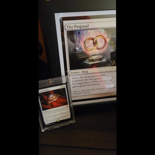 Custom Magic the Gathering Card (print) - Engagement / Proposal! - Etsy