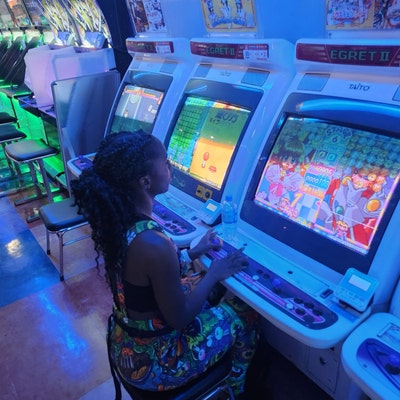 Retro Gamer Girl Sci-Fi Halloween Costume