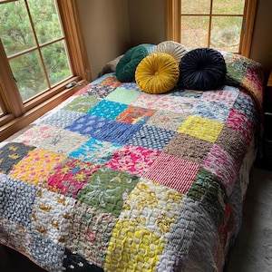 V Vedant Designs Indian Handmade Cotton Kantha Quilt Throw