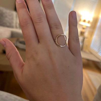 Bee Ring , Stacking Ring, Minimalist Ring, Silver, Meaningful Ring ...
