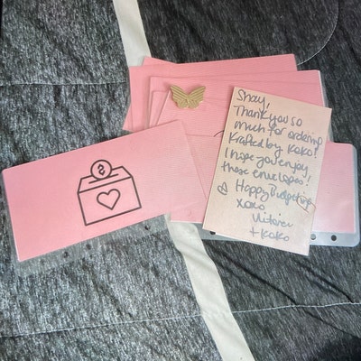 Transparent Custom Cash Envelopes A6 Envelopes A7 Envelopes A8 - Etsy