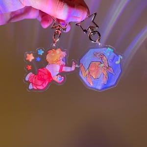 Project Hail Mary Grace Rocky Arcrylic Magnet Keychains Set 2 Inch