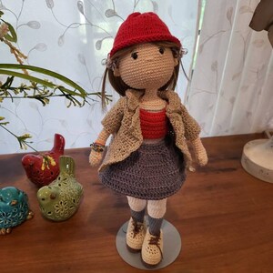 パターン: かぎ針編みのフレーム人形 | あみぐるみ人形 女の子 - Etsy 日本