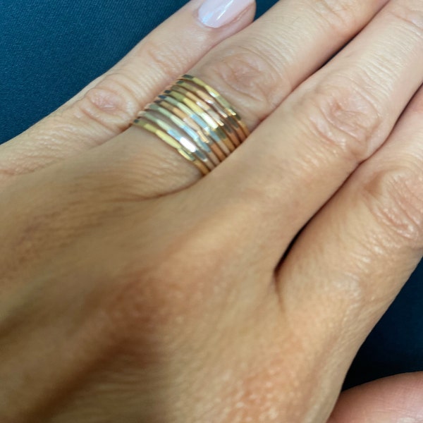 Stacking Ring Set / Stacking Rings / Stacking Rings for Women / Simple ...