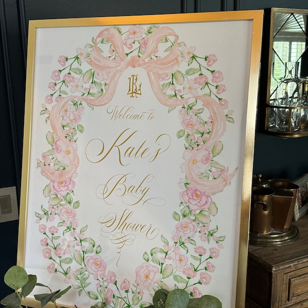Invite Sign Sign to Match Your Invitation Design From Our Shop - Freshmint Paperie ...
