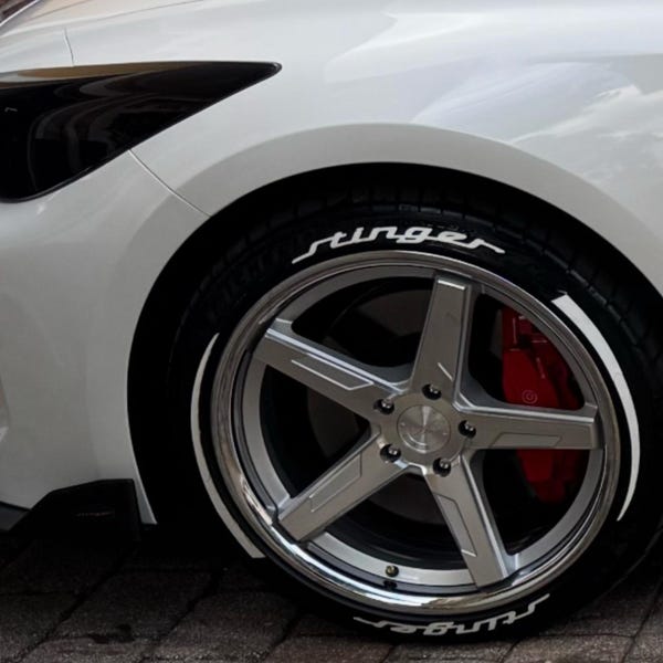 Motorcycle Tire Lettering RACING Tyre Lettering Permanent Stickers ...