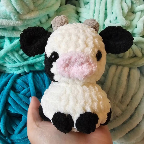 Sitting Cow Pattern PATTERN ONLY for Baby Sitting Cow for Crochet Amigurumi Plush - Etsy