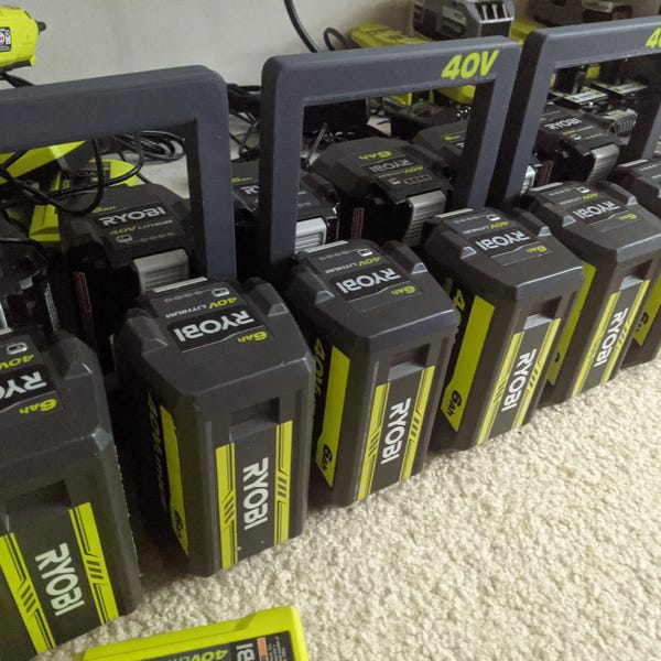 Ryobi Battery Rack System Mobile Battery Rack Carrier Caddy for RYOBI 40V - Etsy