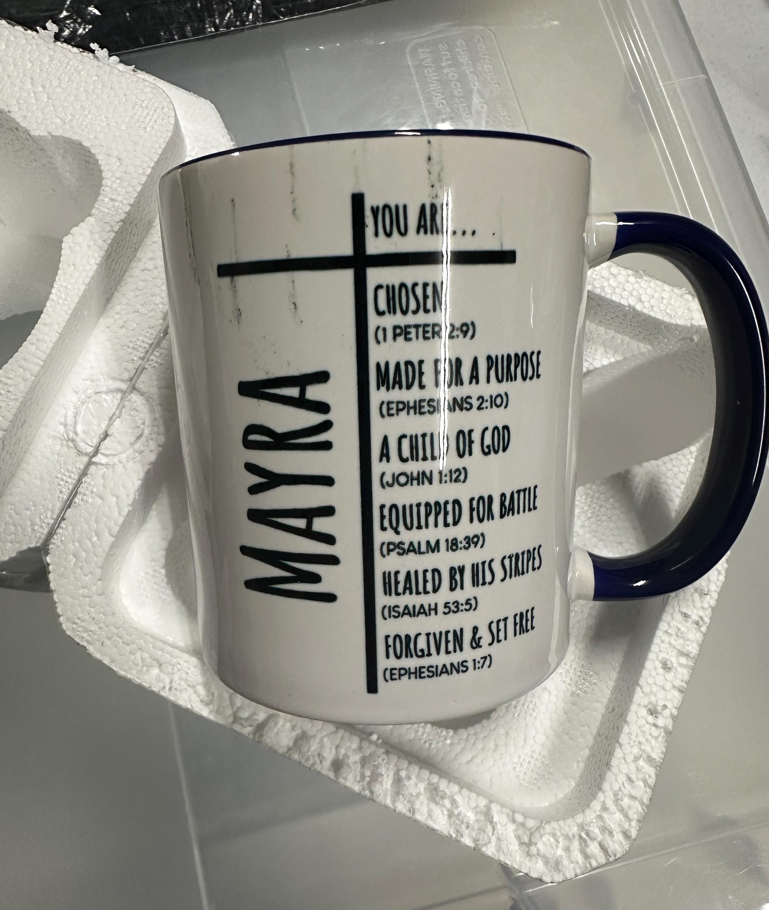 Personalized Christian Mug for Men, Religious Gifts, Sympathy Gift,Birthday Gift,Pastor Gifts,Youth Pastor,Christian Coffee Cup, Bible Verse