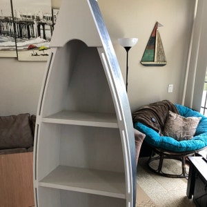 5 foot row boat bookcase custom handmade wood boat etsy