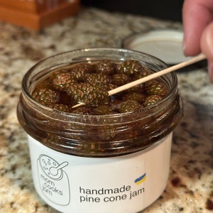 Handmade natural gift pine cone jam - Etsy 日本