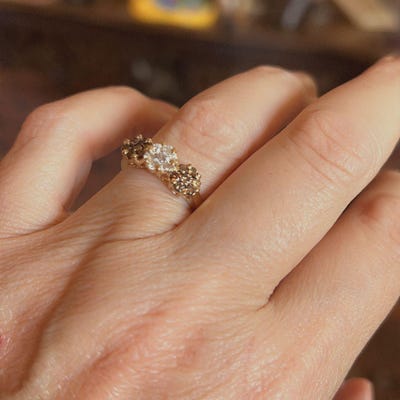 Natural Emerald Bangle In 18K Solid Yellow Gold Traditional Engraving On Gold - Foto 8