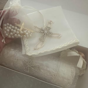 Baby Boy Christening Outfit 9 Pieces Set, White Blessing or Baptism ...