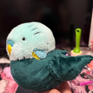 ぬいぐるみセキセイインコの型紙：オウムのぬいぐるみ（PDF型紙）を