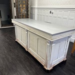 French Antique Repro Check Out Counter/ Reception Desk/ Cash Wrap