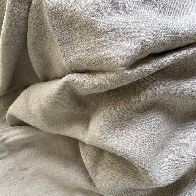 Soft Pure Linen Fabric, Very Heavy Weight Canvas, Undyed Soft Pure Linen Fabric, Very Heavy Weight Canvas, Undyed