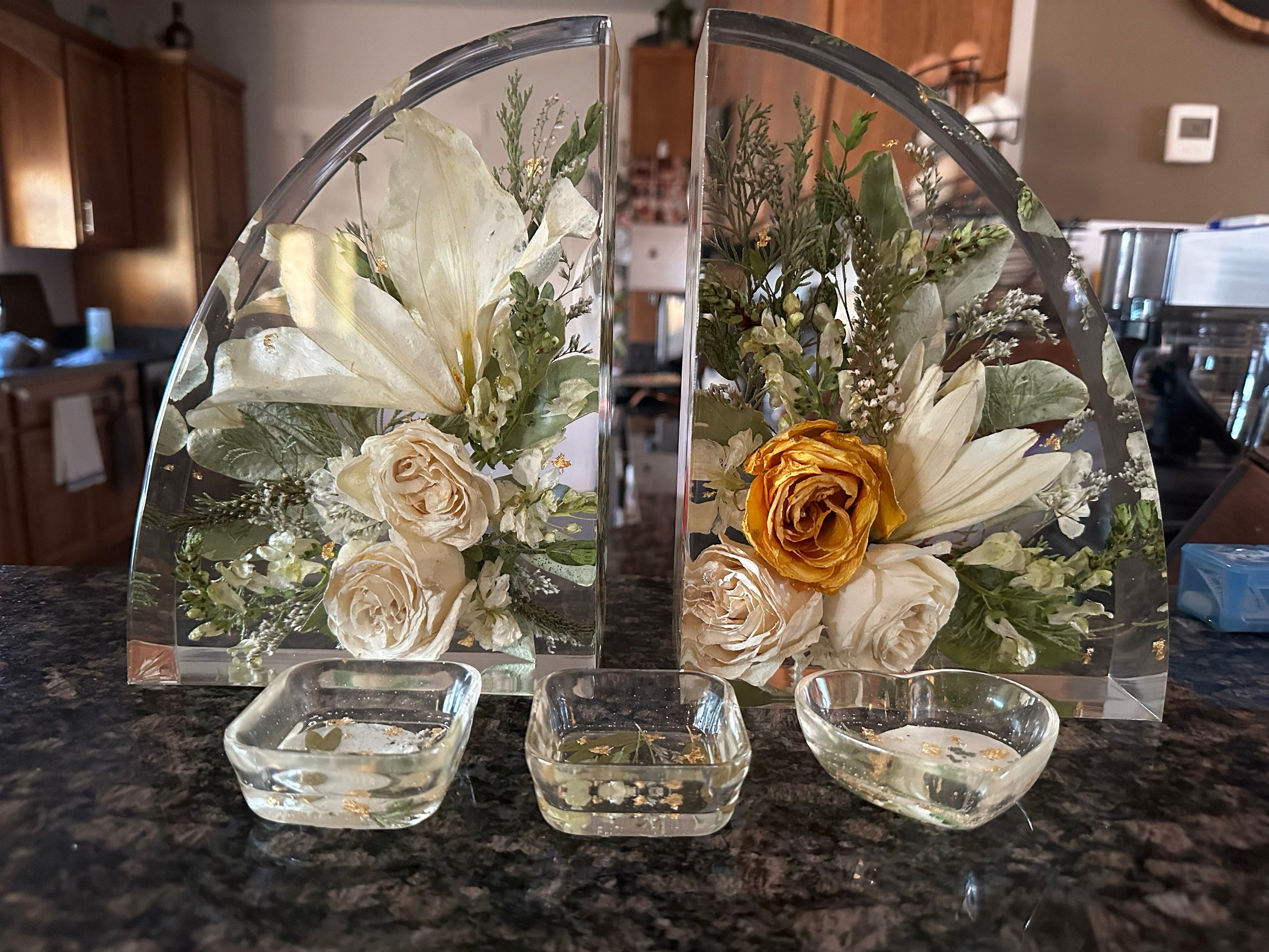 Preserved flowers from Sarah's etsy review