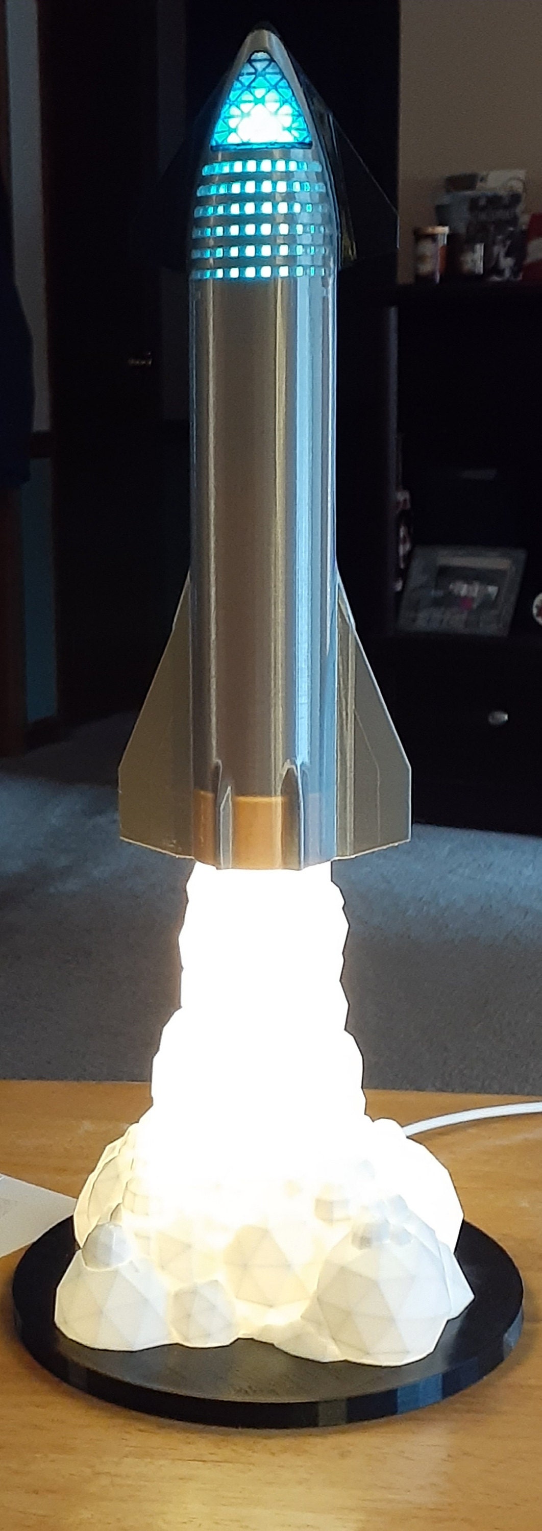 The Ultimate SpaceX Starship 'in its final form' Lamp - Free Shipping!