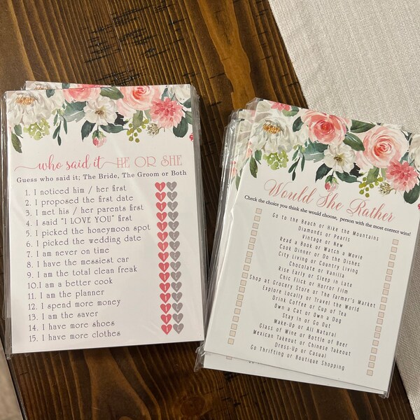 Blush Blooms Scratch off Game Cards 30 Pack Floral Elegance for All ...