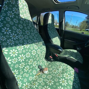 Neon Floral Wolves Car Seat Belt Cover 7''x12.6'' (Pack of 2)