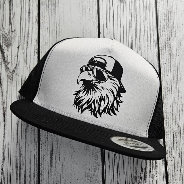 Bald Eagle Mullet Trucker Hat Svg Png Dxf Eps Pdf Vector Graphic