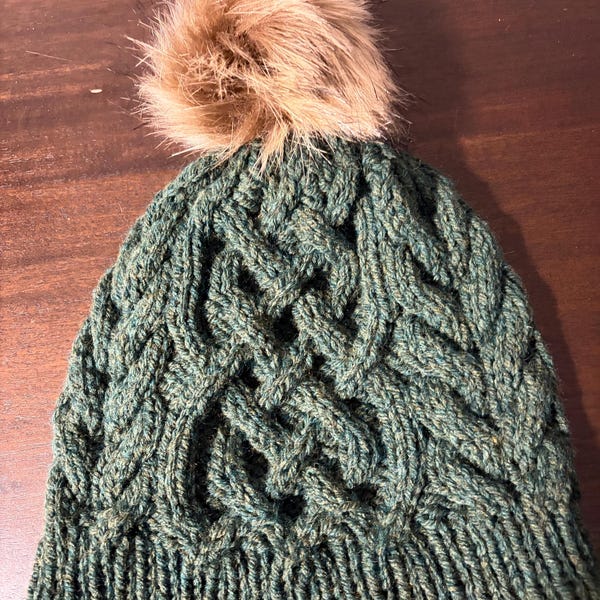 KNITTING PATTERN X Knit Hat Pattern, Cable Knit Hat Pattern, Men and ...