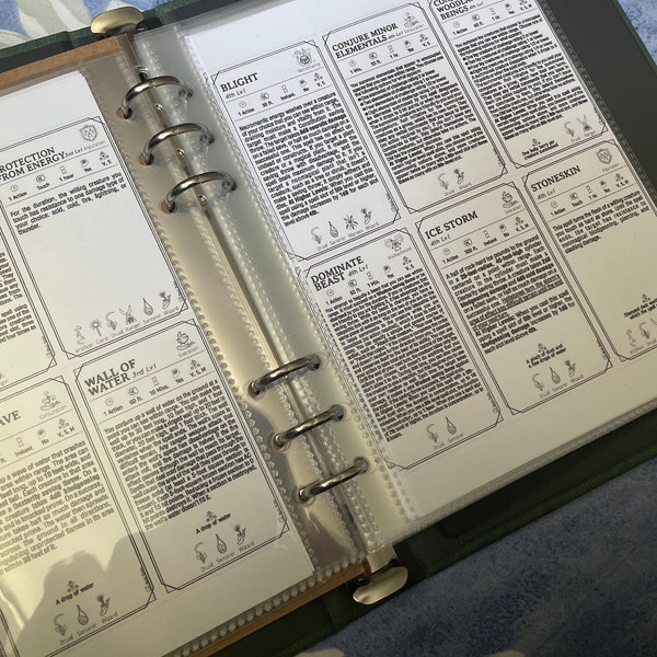 WILD SHAPE CARDS for the Druid Dnd 5e | Form Fillable Pdfs Included ...