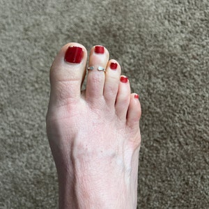 Custom Birthstone Toe Ring Sterling Silver Swarovski Crystal - Etsy