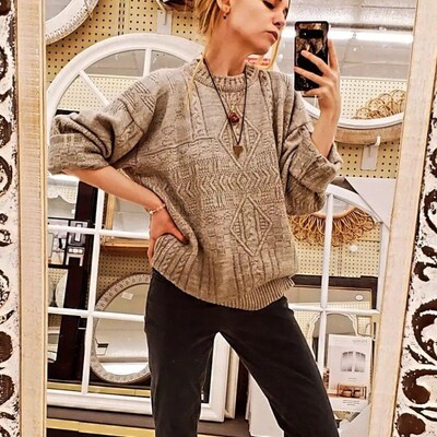 Vintage White Oversized Button Shirt main image 0
