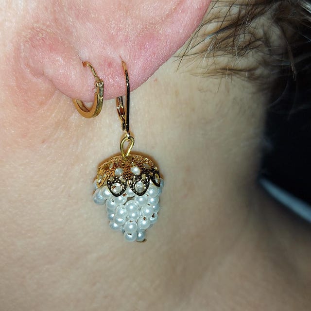 ピアス [PRIMAUTE] Grape Ball Earring Basic Collection ピアネッタピアスブラックダイア | AURORA
