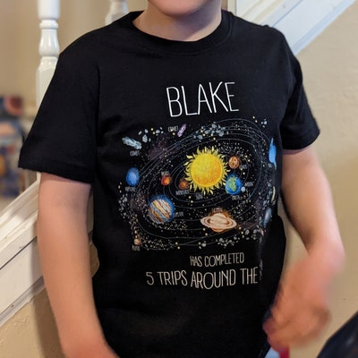 Solar System Birthday Boy Astronaut Shirt Family Space - Etsy