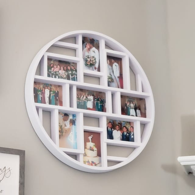 Hanging Photo Display Picture Frames Collage With 30 Clips 2629
