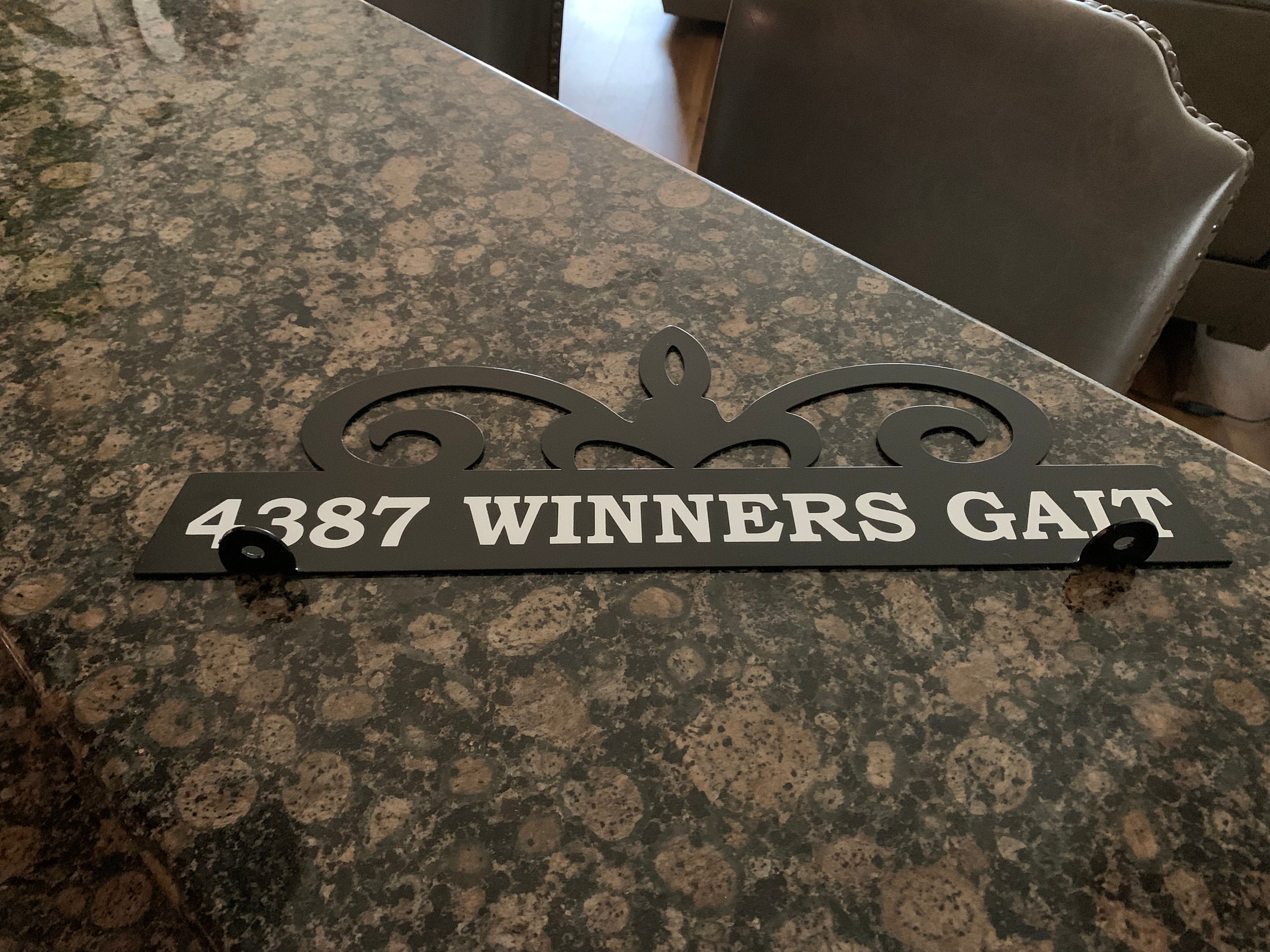 Customized Metal Mailbox Topper 17 Inches Wide - Does Not Include a Mailbox