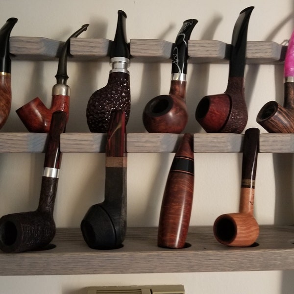 Solid Oak Pipe Display Stand - Etsy