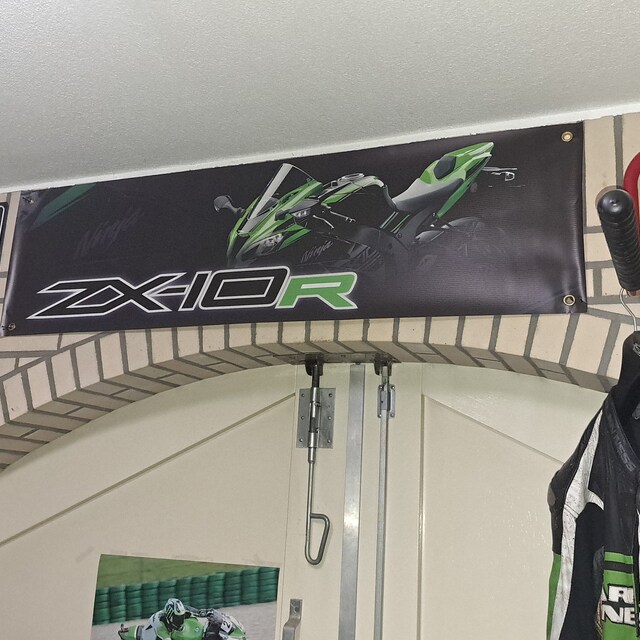 Br230b Kawasaki Zx10r Garage Workshop Banner Sign - Etsy