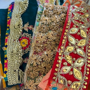 Fabric Remnants, Sari Fabric Scraps, Silk Fabric Scraps, Sari Trim ...