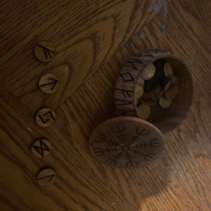 Runecaller Norse Rune Wand Volva Staff Distaff Asatru Altar | Etsy