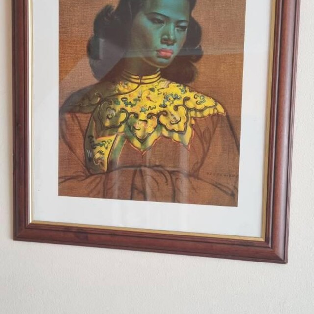 Chinese Girl. the Green Lady Print, Vladimir Grigoryevich