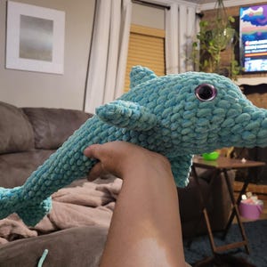 ハンドメイド　夏　編みぐるみ　インテリア　置物　海の生き物　イルカ il_1080xN.4109120556_ak7u.jpg