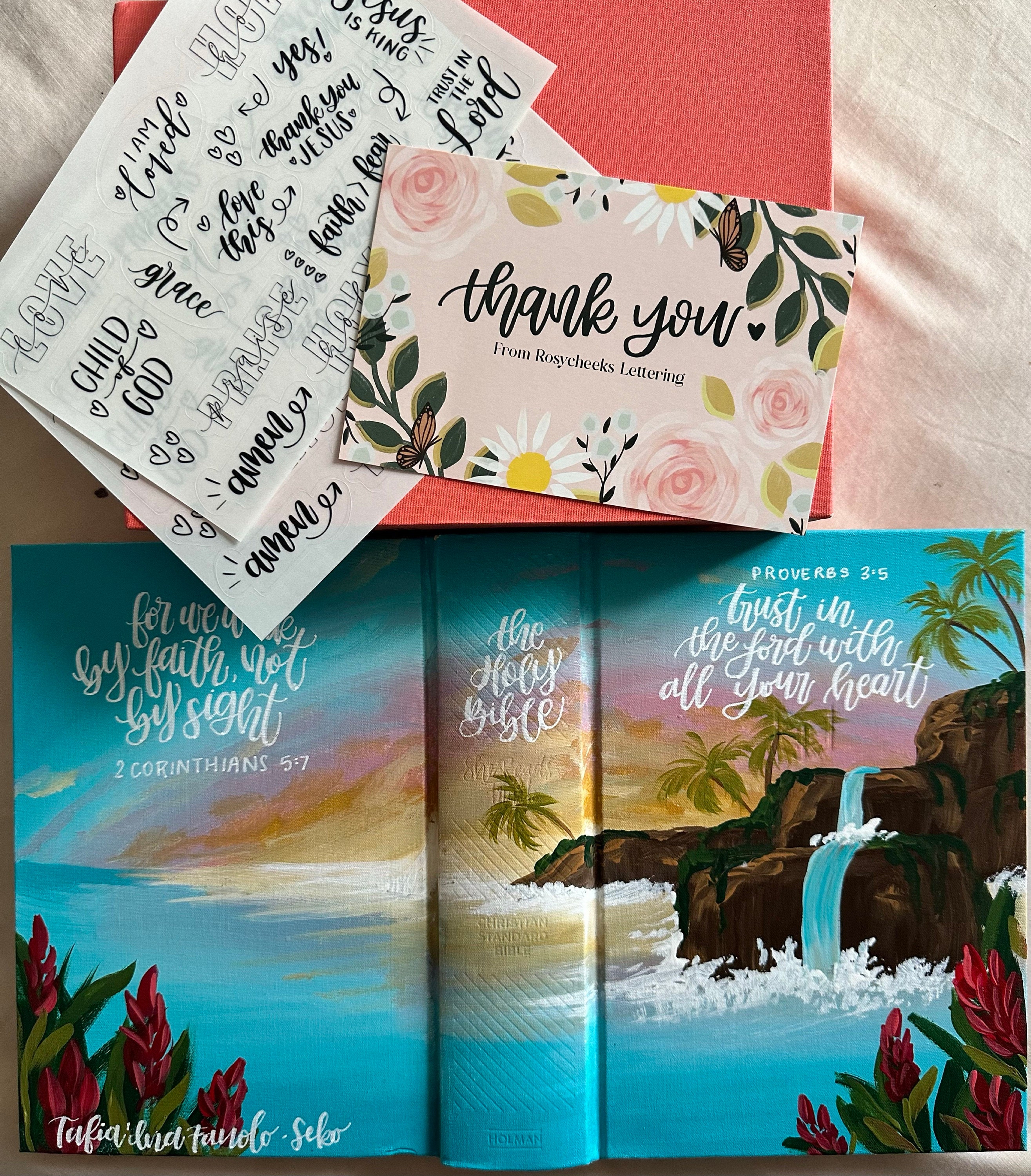 Bible and Planner Clear Stickers