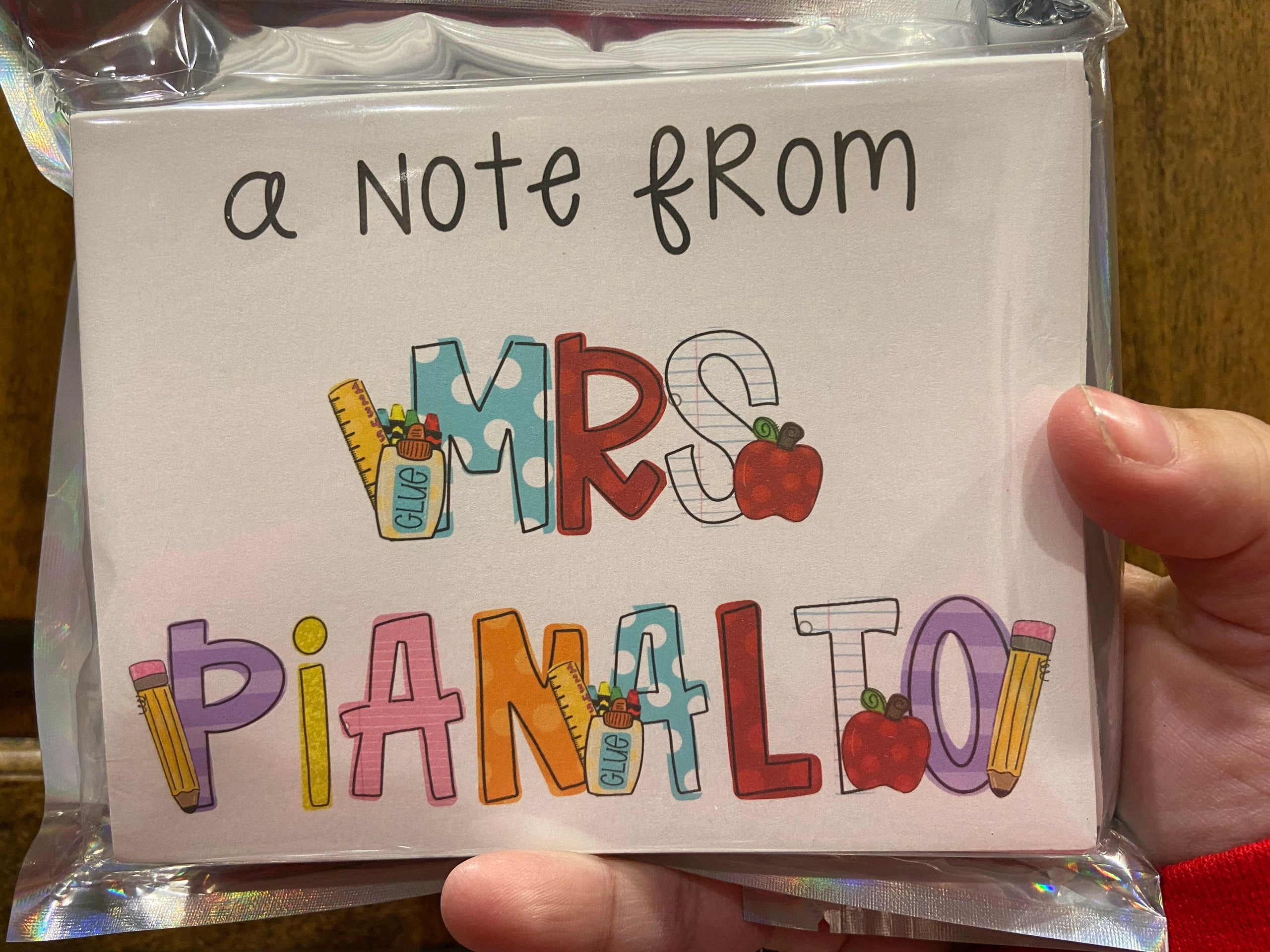Teacher Card, Stationary Set, End of Year Teacher Gift, Best Friend Gift,