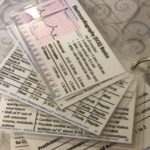 Small Nurse Cards Handy Pocket Reference for Nursing Students - Etsy