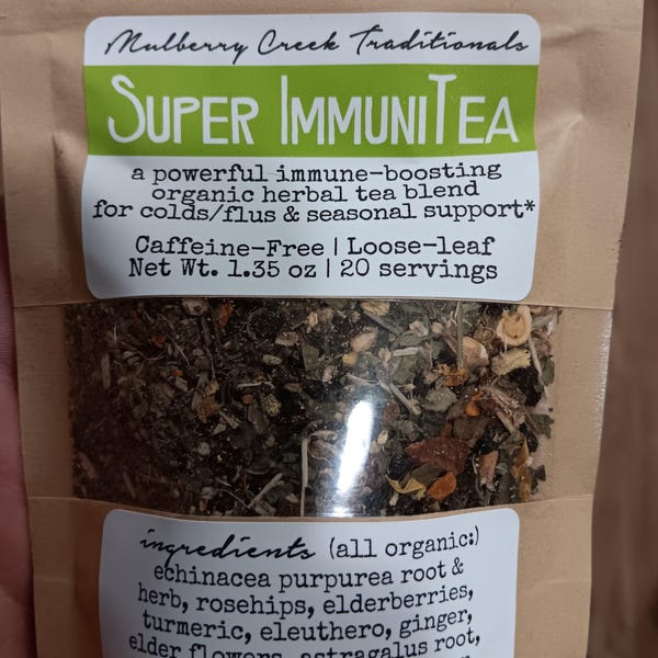 Super Immunitea - Organic Loose-leaf Medicinal Herbal Tea (for the ...