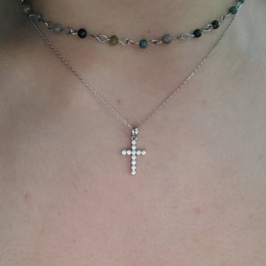 Cross Necklace / Tiny Cross Necklace / Mini Cross Necklace / - Etsy