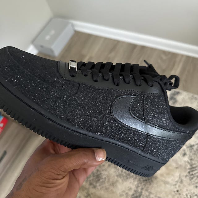 Air Force 1 Black Glitter - Etsy