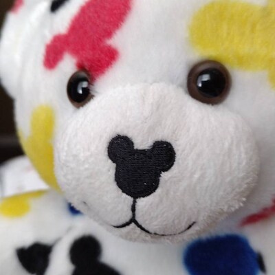 Build A Bear Brown Puppy Dog White Eye Patch 15 Plush BAB Stuffed ...