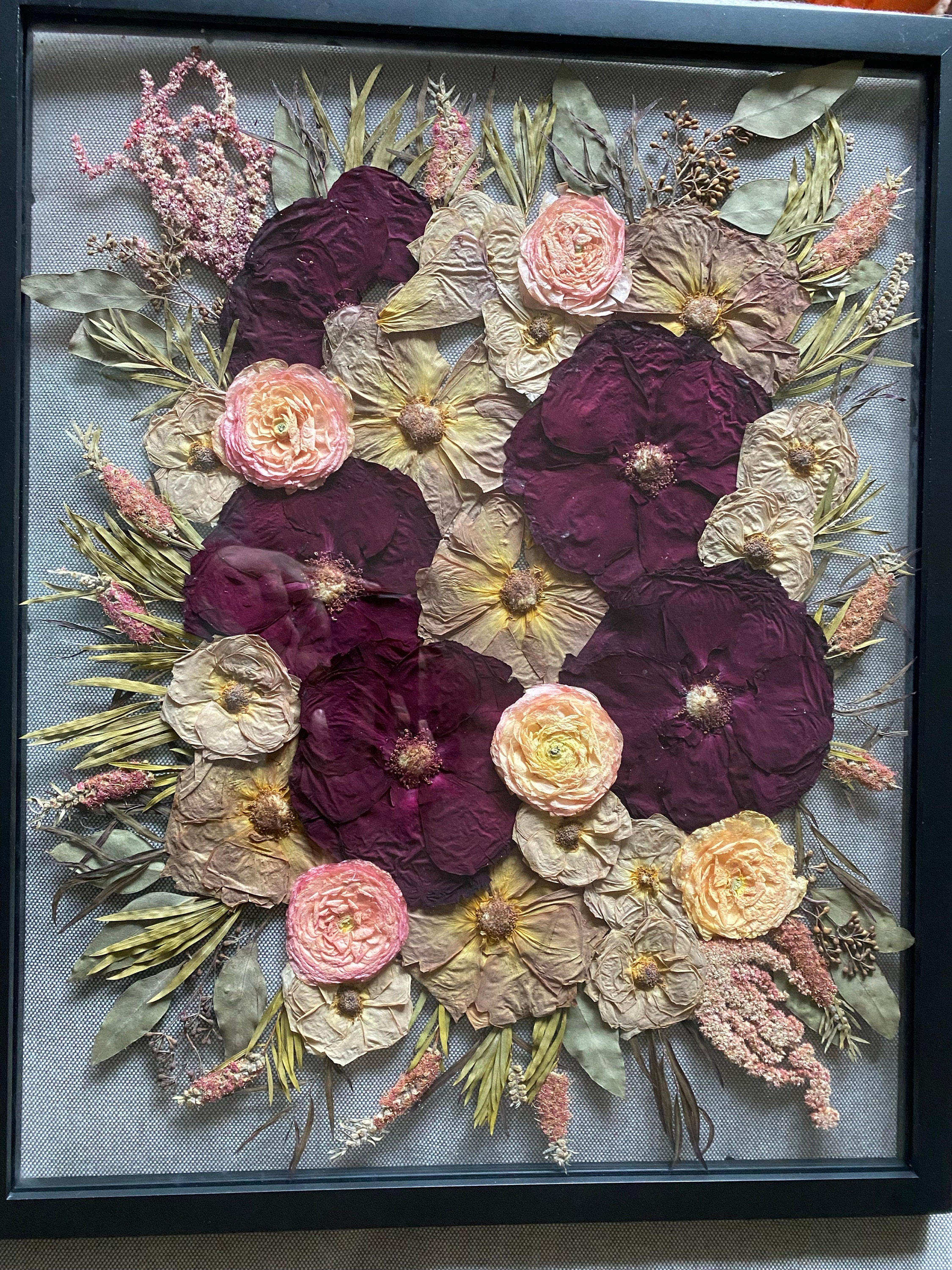 Preserved flowers from Sara's etsy review