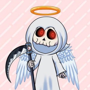 Live2d Vtuber Grim Reaper  / Vtuber Discord/ Vtuber Twitch/ Vtuber Model for Commercial multiple colors Ready to Use Live2D Full Body