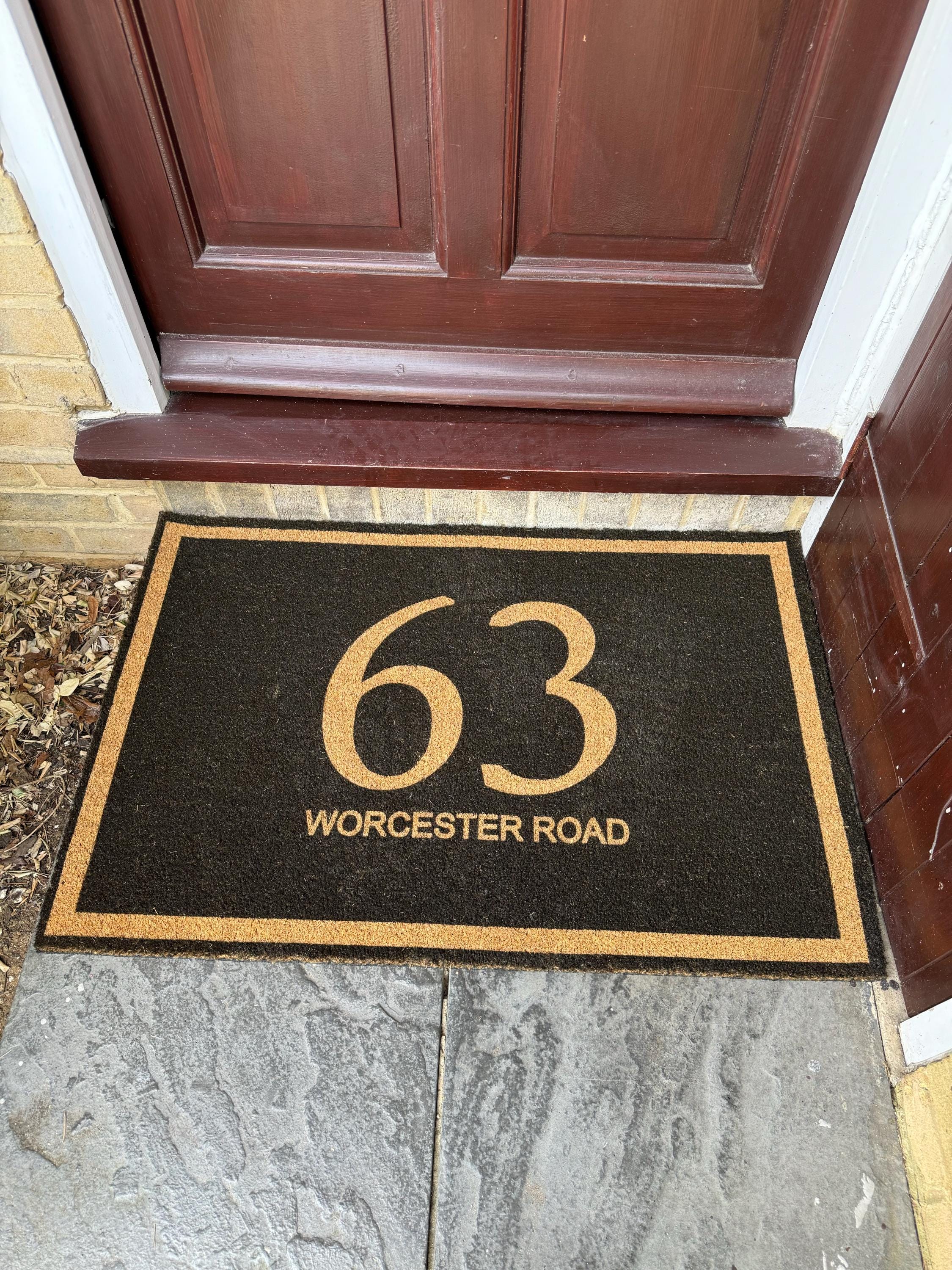 Custom Doormat with Welcome and name | Coir Door mat | Personalised Welcome Rug | Front door Mat